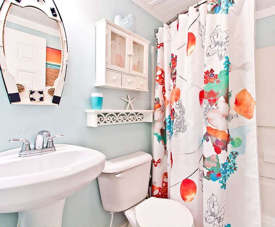 Mellow Yellow Cottage Guest Bathroom
