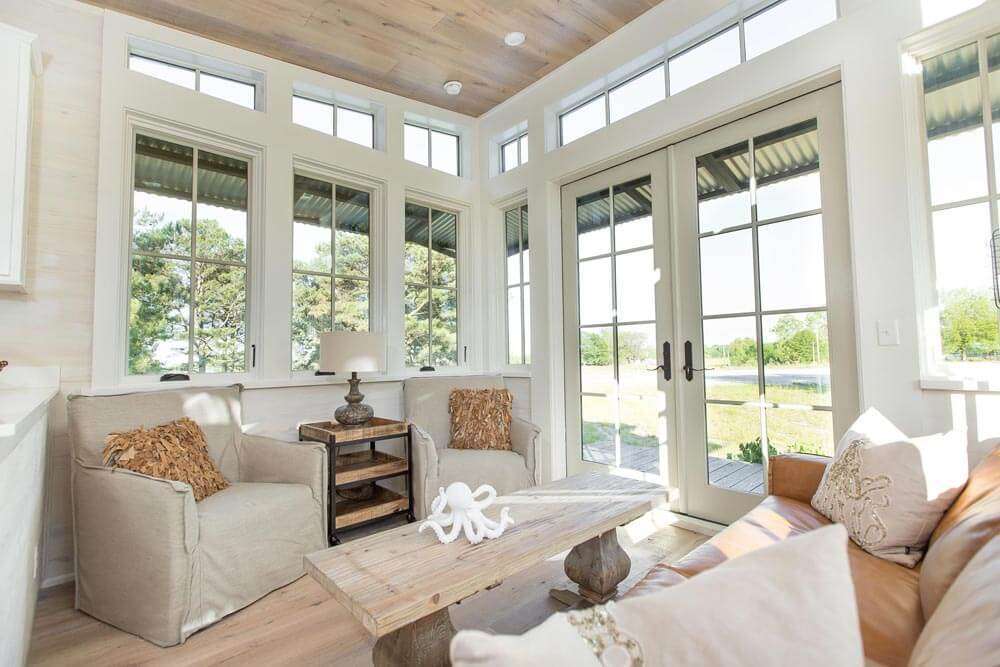 Beachy Saltbox Living Room