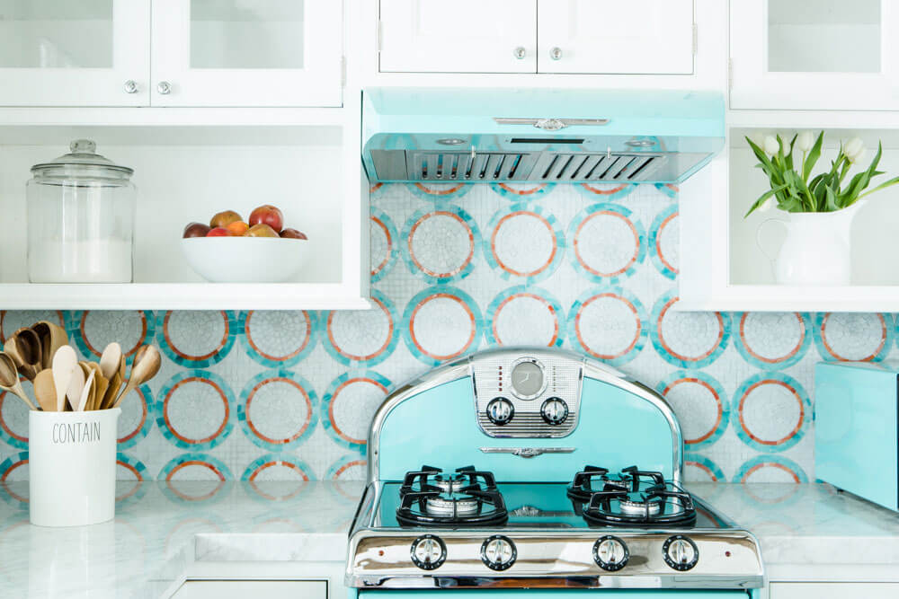 Turquoise and Aqua Kitchen Ideas  Coastal kitchen design, Home