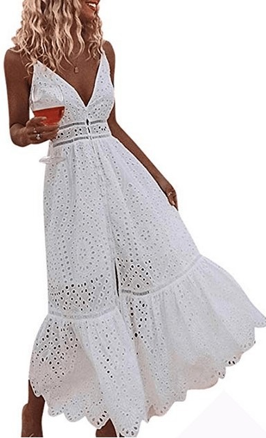 long white summer beach dresses