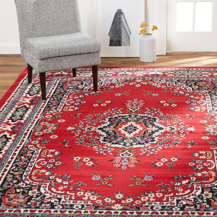 Tapis oriental rouge Lilly