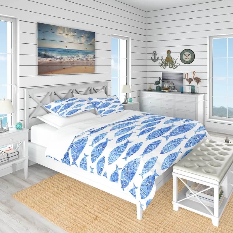 Nautical and Coastal Duvet Cover Set