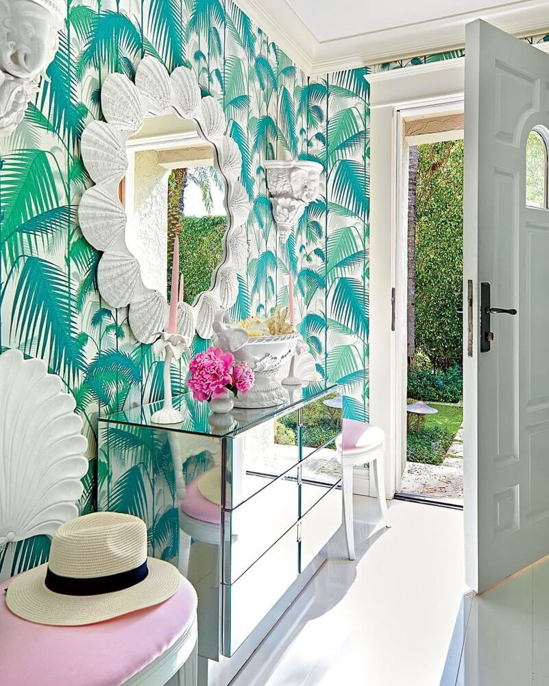 Lilly Pulitzer inspired Beach Home Tour - Entryway