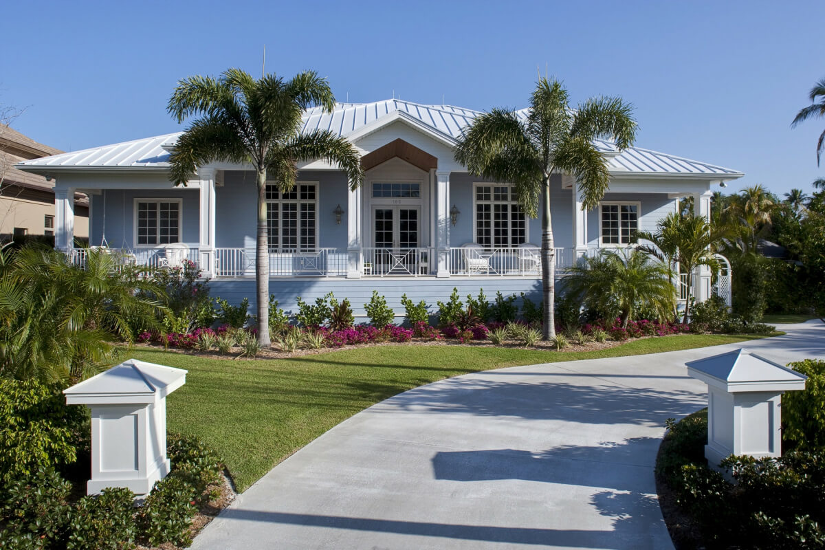 Old Naples Beach House Exterior