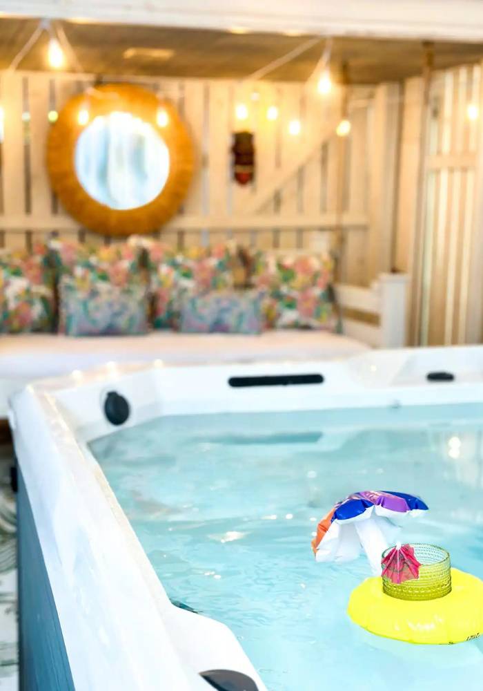 Tybee Island Mermaid Tiki Cottage Cabana Hot Tub